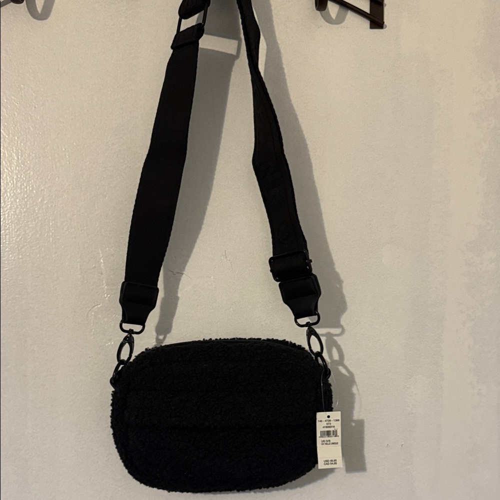 Aerie Black Textured Crossbody Bag